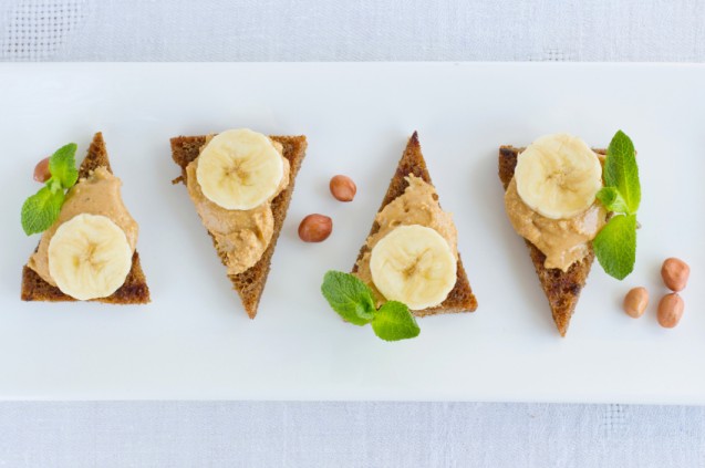 Snack sehat - Banana Nut Toast