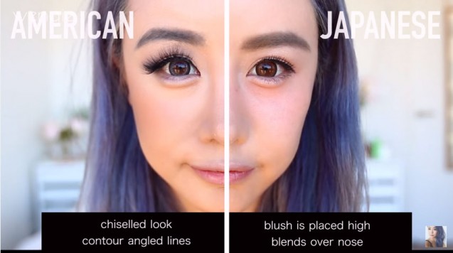 Perbedaan blush on wanita Jepang dan barat