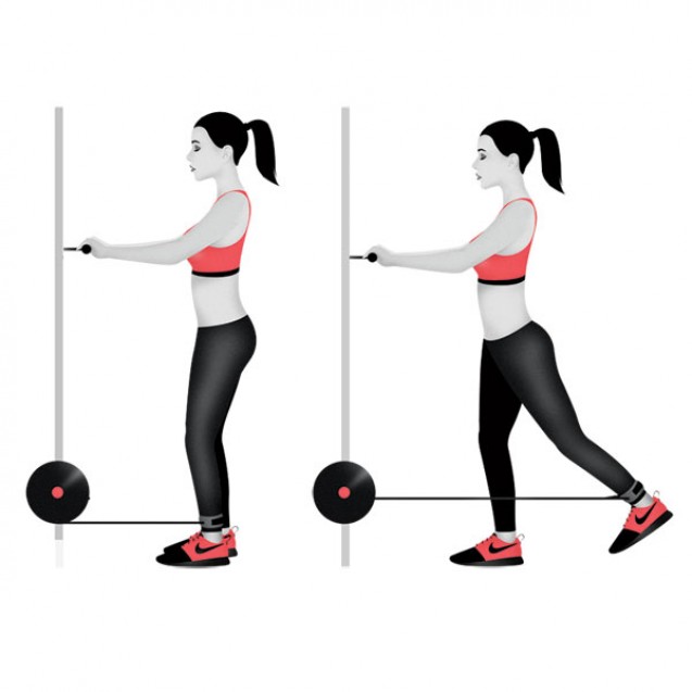 Gerakan straight-leg hip extension 