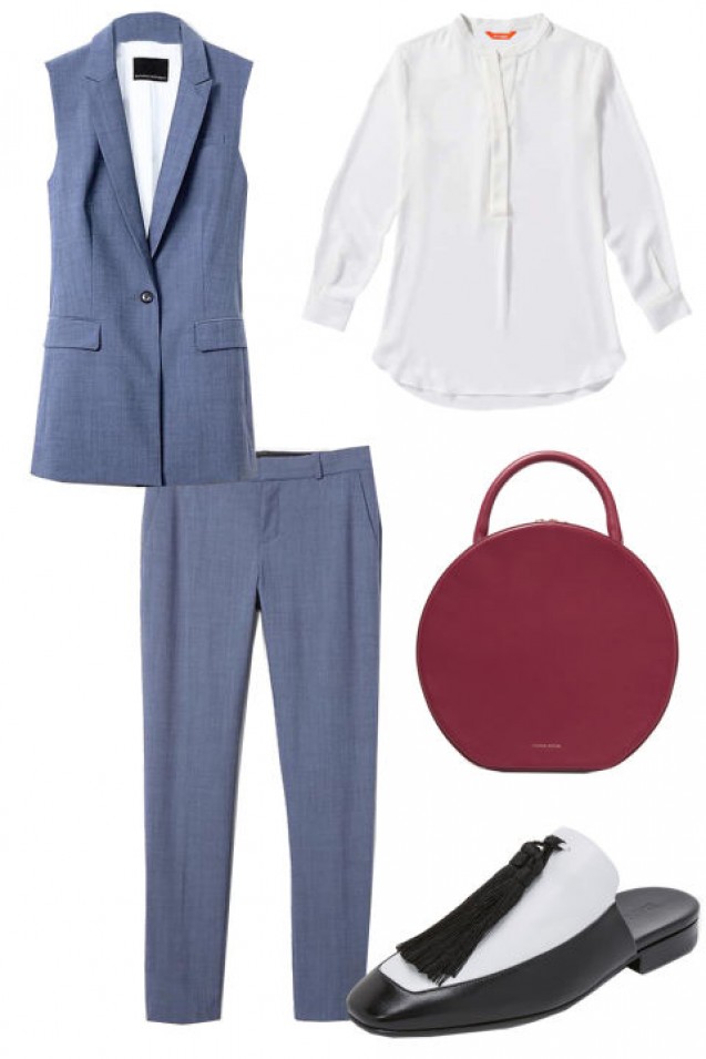 Flat mule untuk office look musim semi