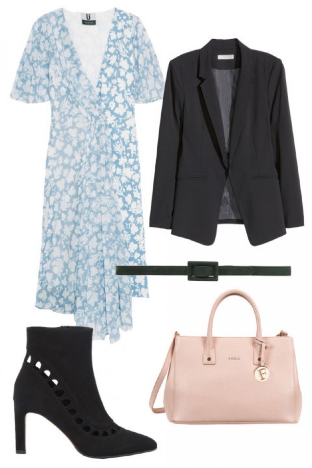 Floral dress untuk office look