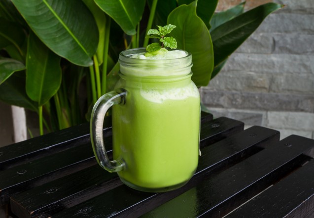 Susu melon green tea