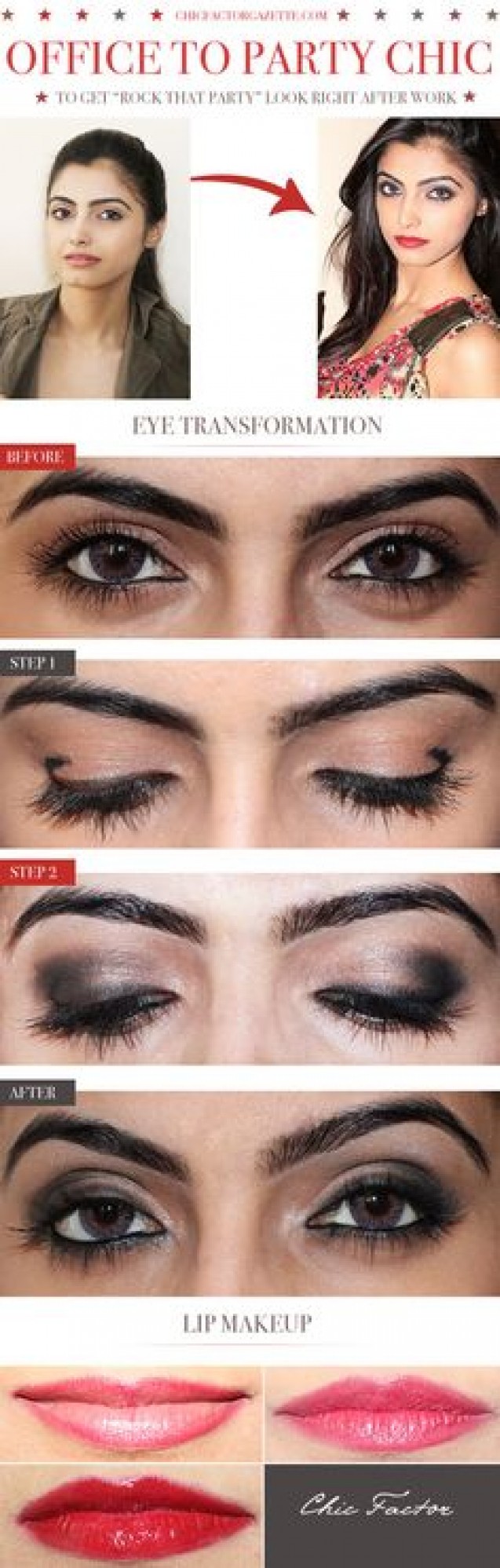Office to party makeup