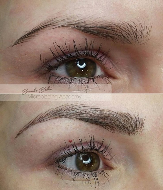 Microblading eyebrow