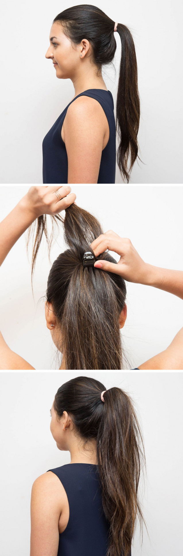Menggunakan jepit rambut