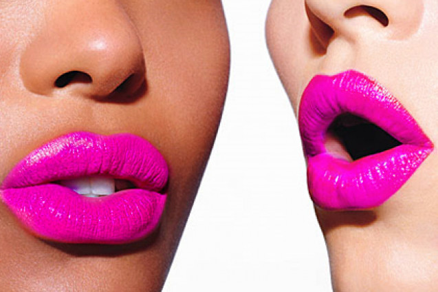 Fuschia lipstick