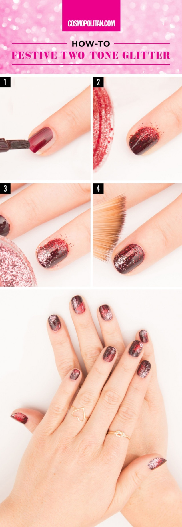 Two tone glitter