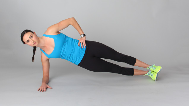 Forearm side plank