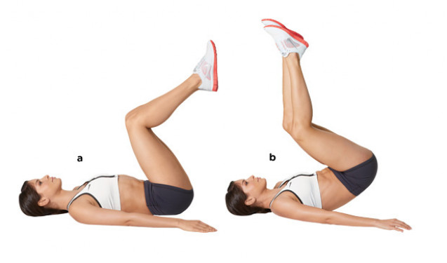 Reverse oblique crunch