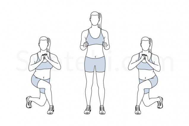 Curtsy lunges