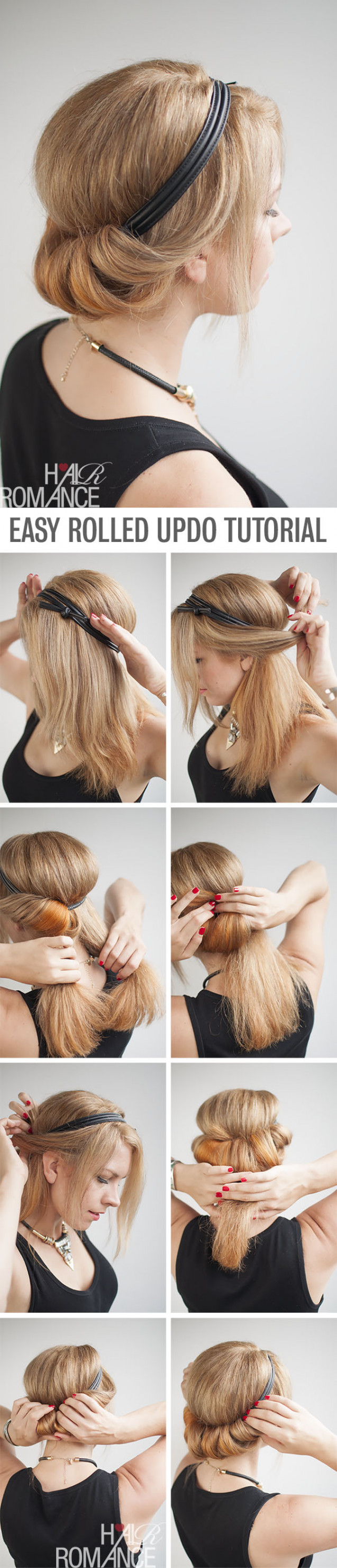 Chic roller updo