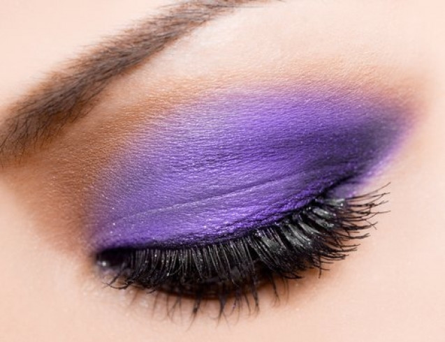 Purple eyeshadow