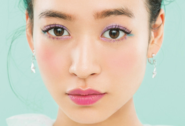 Violet makeup