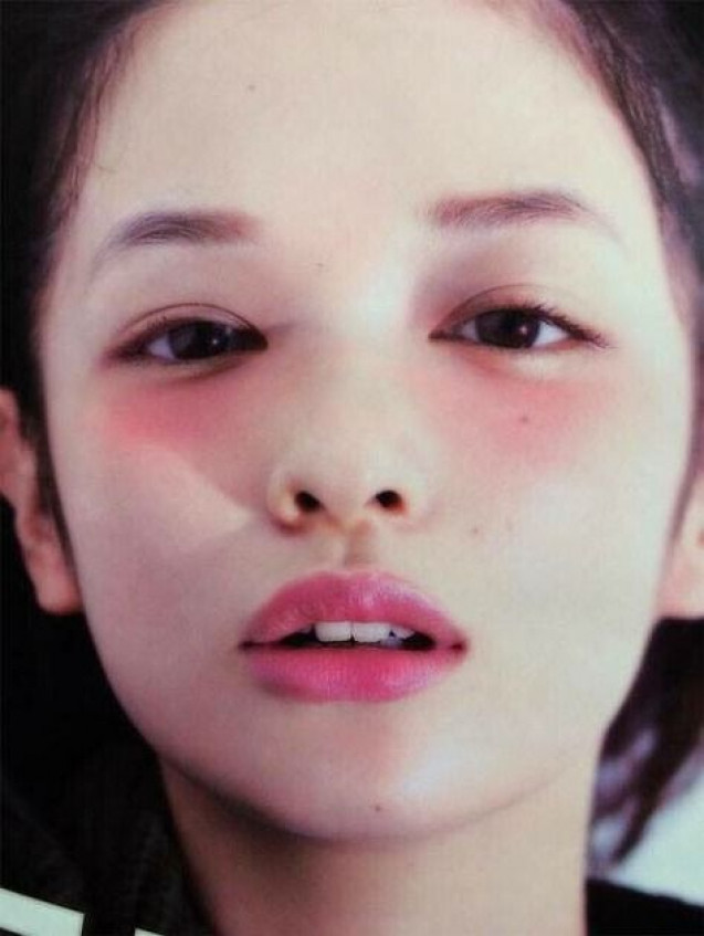 Ruddy complexion makeup