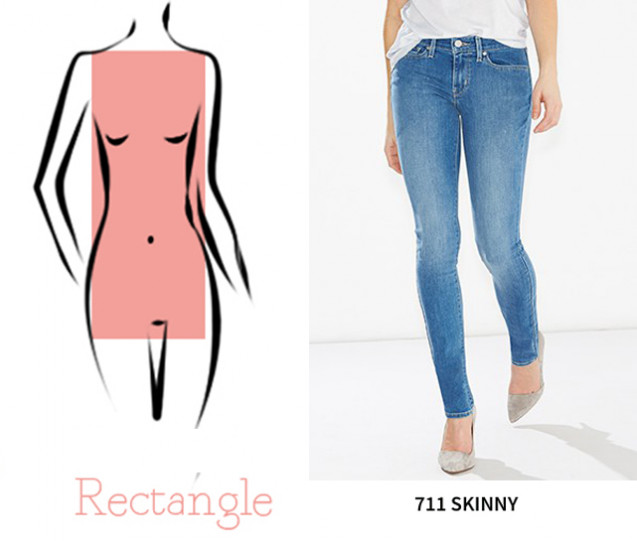 Rectangle body shape