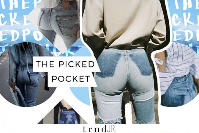 Picked pocket jeans