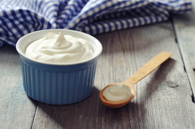 Yogurt hair mask